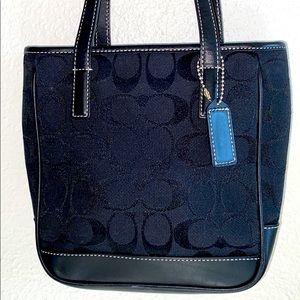 authentic Coach Small Signature Tote G1J-6087 Blk